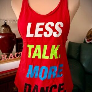 Zumba Fitness Red Graphic Tank Top